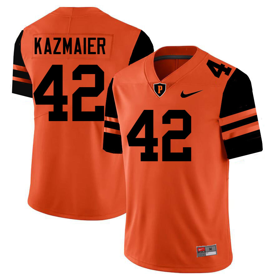 Princeton Tigers #42 Dick Kazmaier College Football Jerseys,Uniforms Stitched-Orange